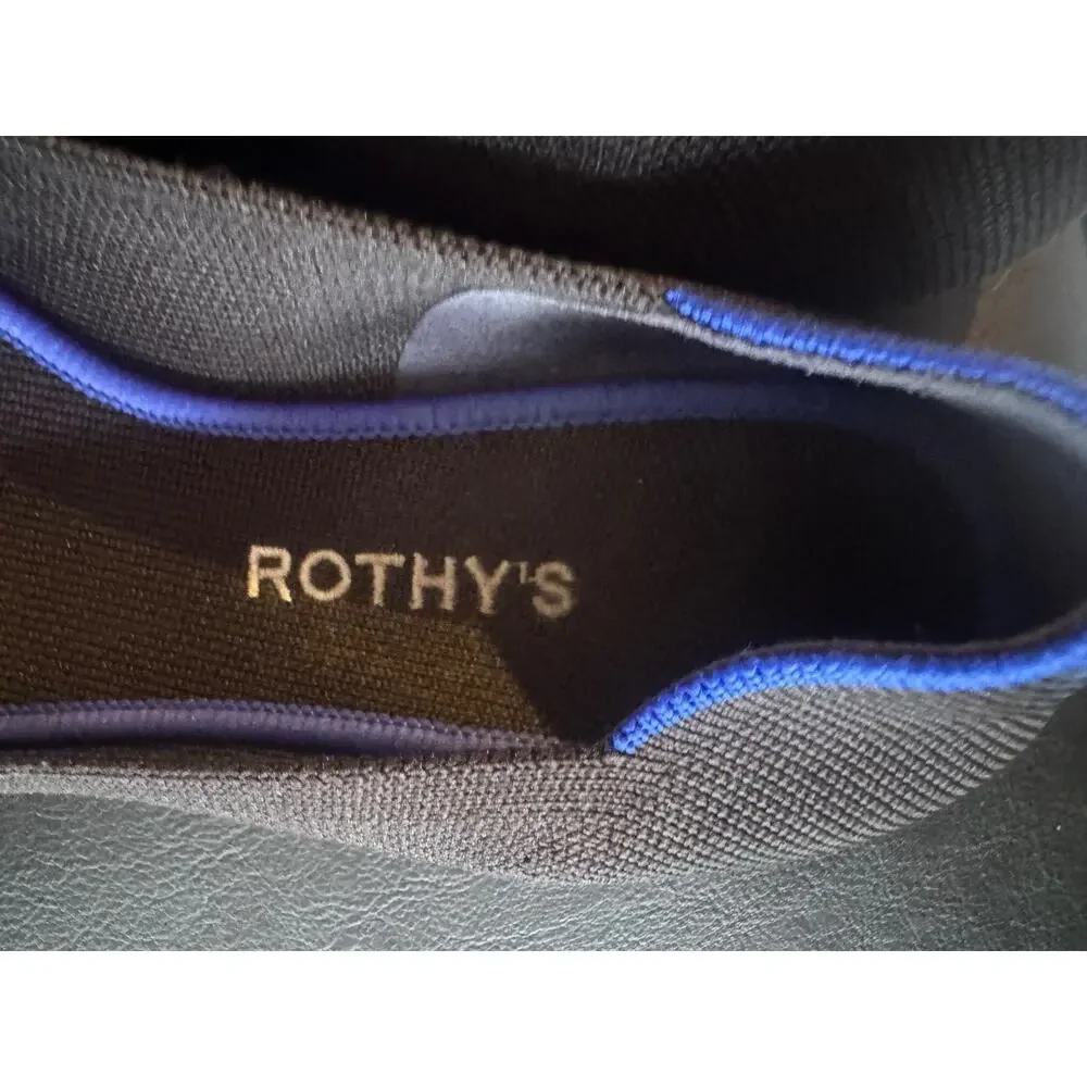 Rothy's Women's The Point II Flats Size BLACK Recycled Ballet flat 10 (700